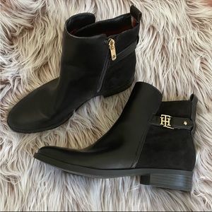Tommy Hilfiger Irsela Zip Black Ankle Boots
